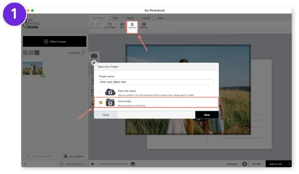 Projektet fra skyen downloades