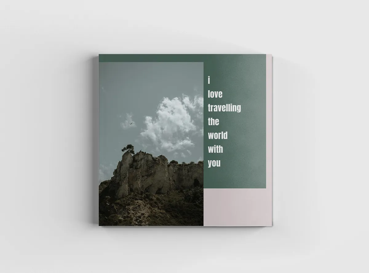 Fotobuch Softcover 20x20 mit Landschaftsfoto auf dem Cover