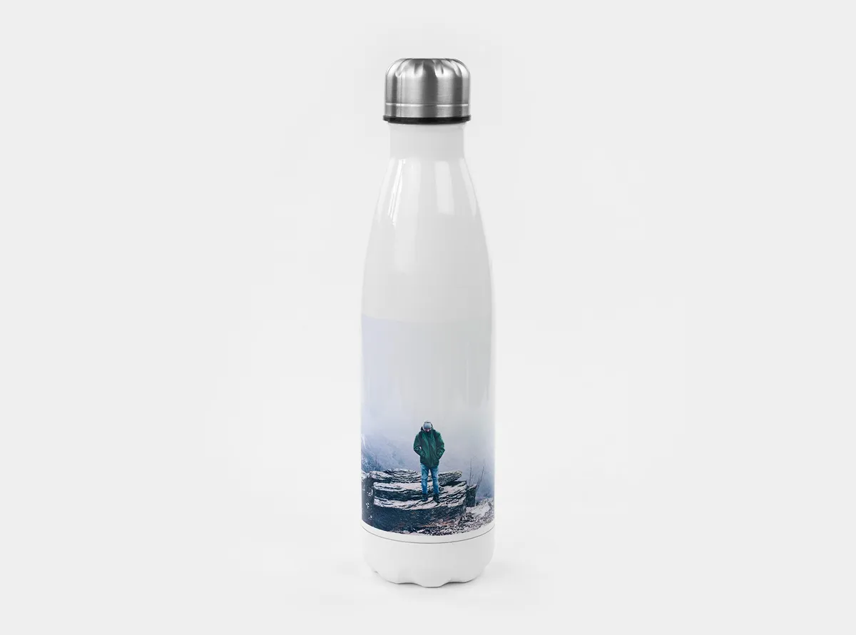 Thermosflasche mit Foto - Urlaub, Camping, Abenteuer